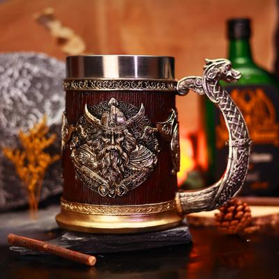 Бутылка для воды Viking из нержавеющей стали большой емкости, термокружка для кофе, кружка для барного пива, посуда для кофе, винный бокал,