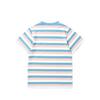 Летняя корейская полосатая футболка с коротким рукавом и рисунком для девочек