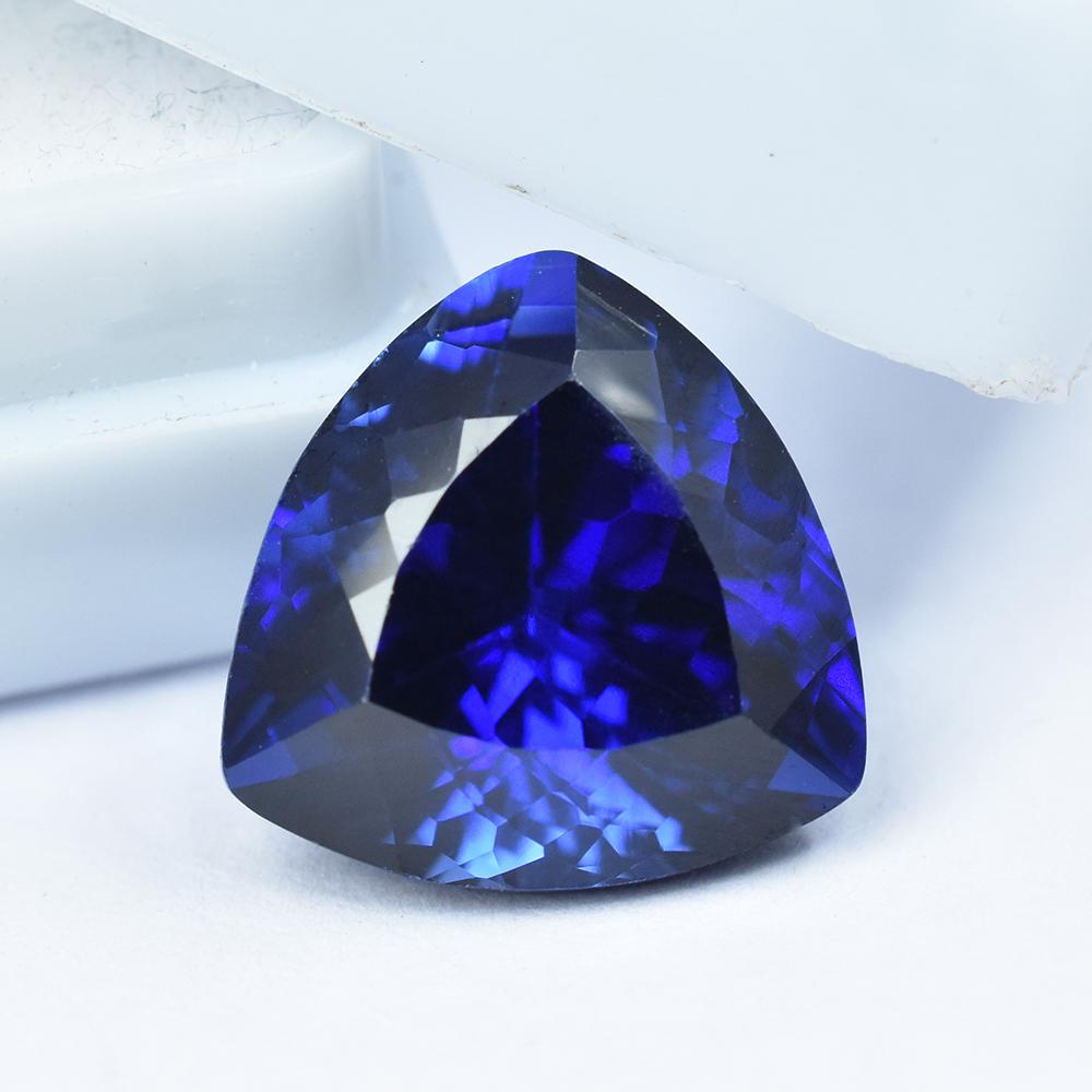 Natural Blue Sapphire Loose Gemstone Certifed Ceylon 6 ct Trillion Cut September Birthday Birthstone