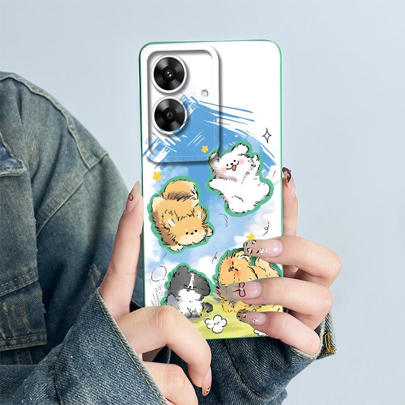 Чехол для телефона Realme Narzo N61 Note60, чехол Note 60 NarzoN61, мягкий силикон, окрашенный, модный, с рисунком, мультяшный, с цветами, задняя крышка