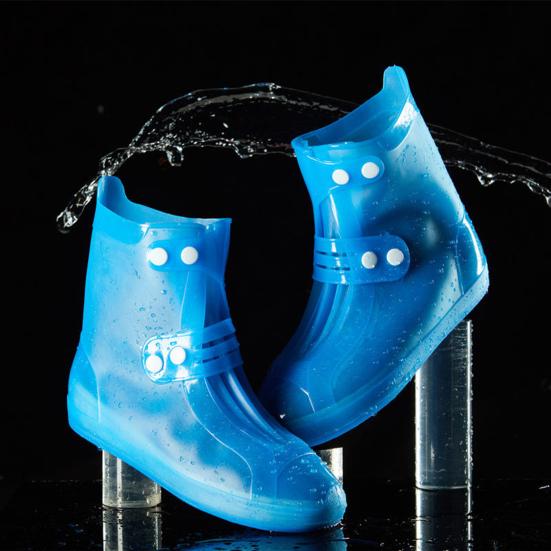 1 Pair Multi Use Boot Covers Matte Finish Convenient Foldable Waterproof Rain Shoe