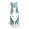 Новый парик для косплея Yumemizuki Mizuki, длинный, светло-голубой, кудрявый, с большим бантом, термостойкие синтетические волосы, парики для аниме-игр + шапочка для парика