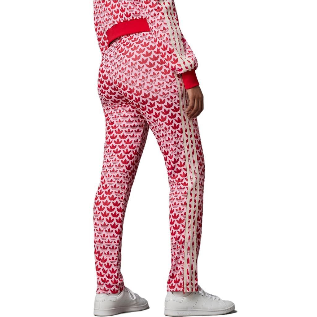 Adidas Оригинальные прямые повседневные брюки Adicolor 70s Retro Series с логотипом и принтом, женские брюки розового цвета IK7874