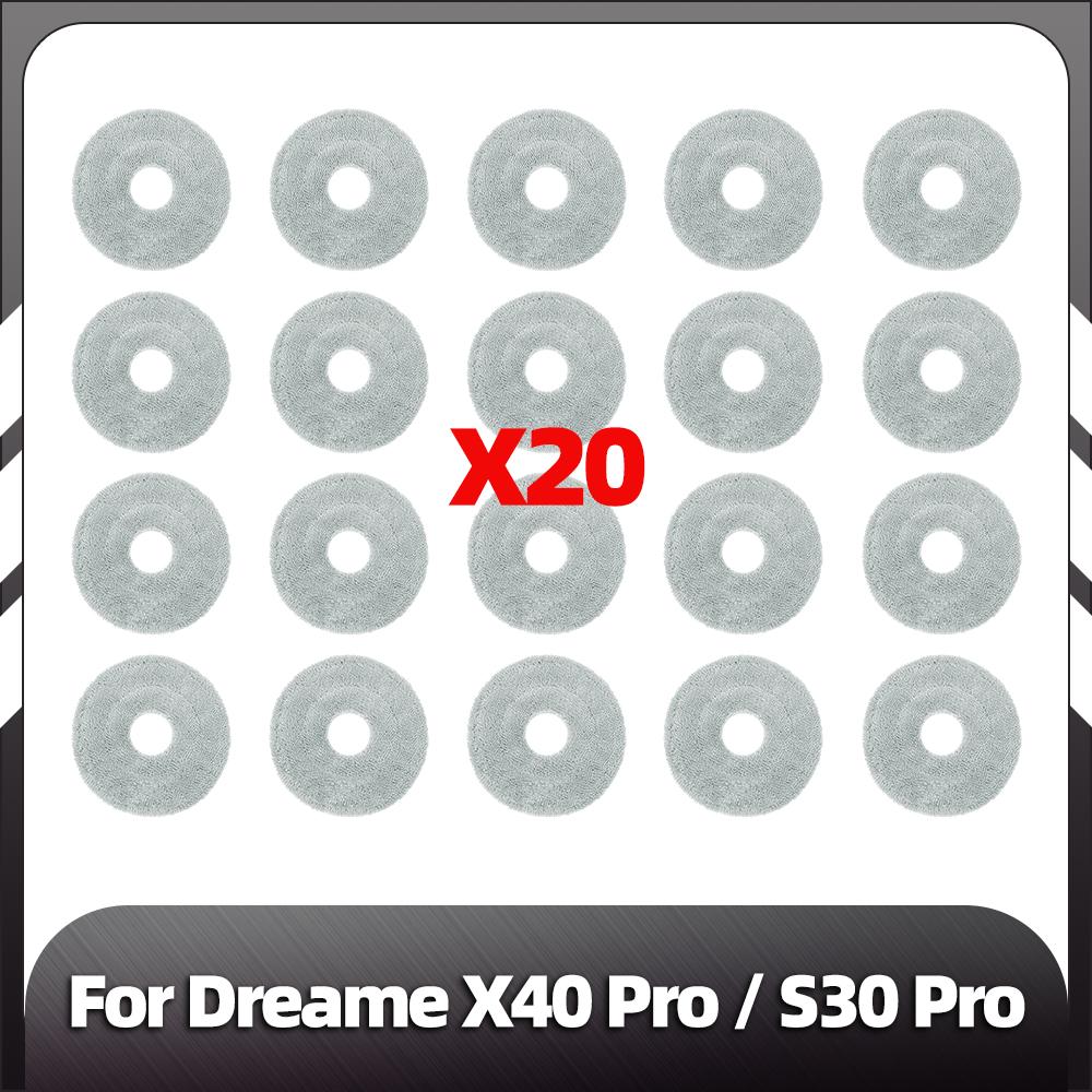 Совместимость с Dreame X40 Ultra / X40 Pro / S30 Pro Ultra Робот-пылесос Детали Основная боковая щетка HEPA-фильтр Насадки для швабры Детали пылесборника