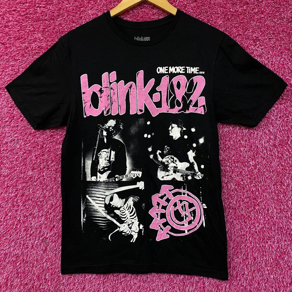 Еще раз Blink-182 Рок-группа Хлопковая футболка 100% Мужские футболки Топ
