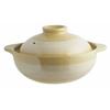 Cheery Japan Living Brushed Earthenware Pot, Size 5, 21cm, Single-Person Pot, Boiling-Resistant, 1.3L Capacity
