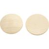 Good Quality Wooden Buttons with Rounded Top and Flat Bottom. Ref 56656