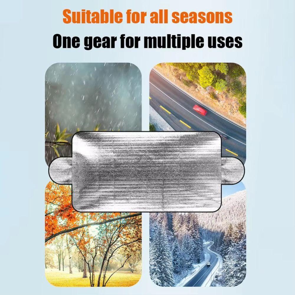 200x70cm Windshield Snow Cover Easy Installation Windshield Protector Dust Protection