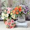 Wedding Bouquet Realistic Romantic Aesthetic Decorative Faux Silk Flower 10-headed Simulation Hibiscus