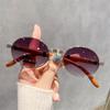 Luxury Vintage Round Sunglasses Classic UV400 Shades Fashion Oval Sun Glasses  for Women & Men