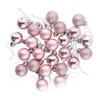 Elevate the Festivewith Pink Christmas Ball Ornaments Set of 24