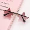 Decoration for Women & Men Eyeglasses Star Shape Sun Glasses Party Glasses Rimless Sunglasses