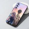 Couple Of V-Violet And G-Gilbert Phone Case For Samsung Galaxy A73,A72,A71,A70,A52,A51 Others Soft Black Cover