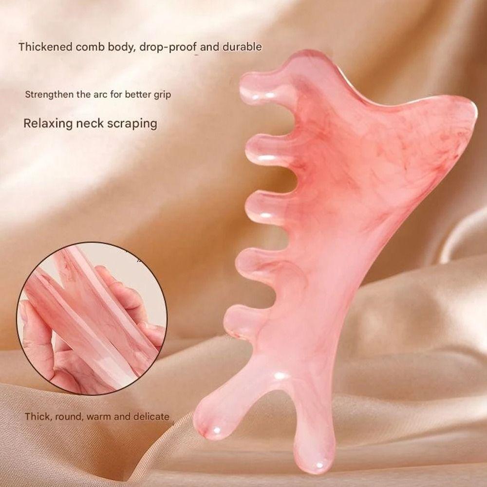 New 4-in-1 Massage Comb Multifunctional Scraping Head Head Meridian Combs Facial Muscle Pulling Facial Massager Tool