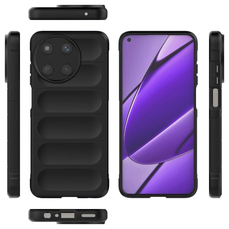 Чехол для OPPO Realme 11 4G задняя крышка чехол для телефона жидкий силикон противоударный защитный чехол Funda Coque