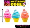 Новый цветной антистресс-игрушка Nee-Doh Nice Cream Cone в форме мороженого, сенсорная игрушка-фиджет для снятия стресса, улучшения концентрации, для взрослых и детей