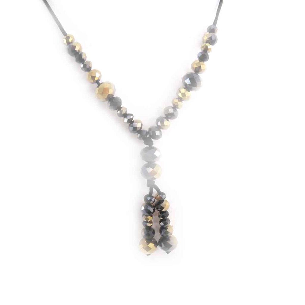 Les Trésors De Lily [J7955] - Колье «Минералия» из черного золота