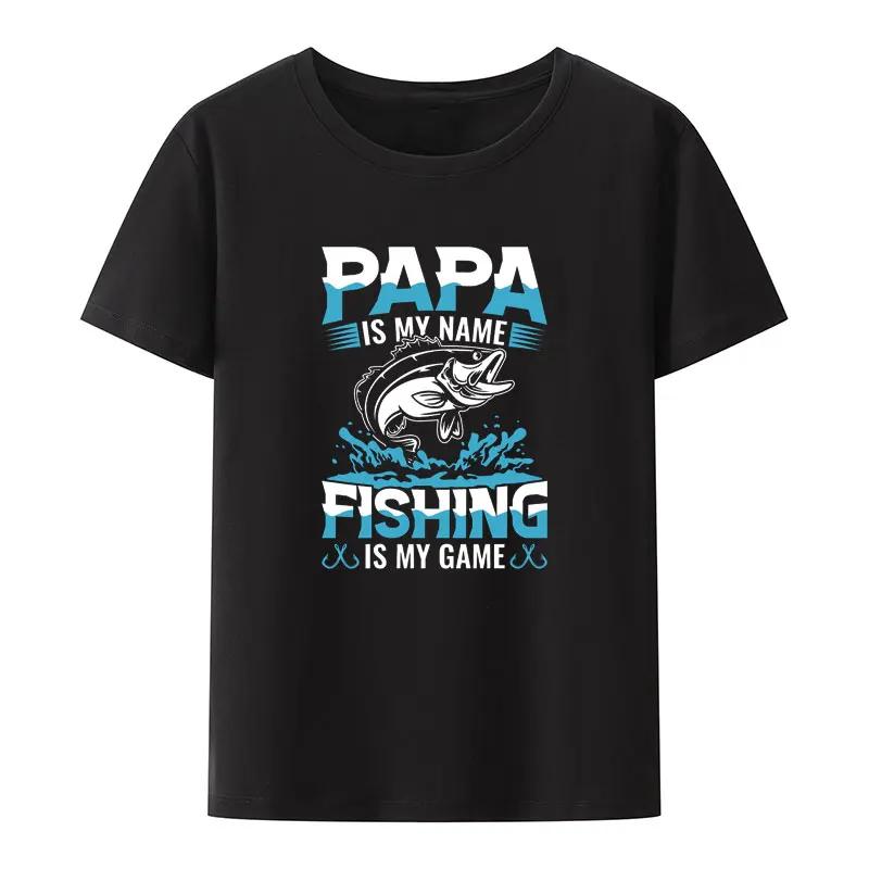 Funny MILF Man I Love Fishing Print T Shirt UnisexShort-sleev Comfortable Loose Breathable Camisetas Humor Casual Streetwear