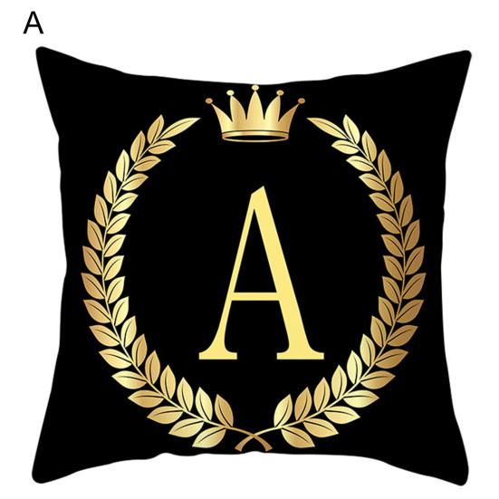 Наволочки декоративные, не раздражающие кожу, моющиеся, черные, золотые, наволочки для подушек для дома