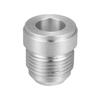 uxcell Car Auto 12AN Male Welding Fitting Plug Hose Adapter, Fuel , Aluminum Alloy, Silver Tone, 4 Pieces