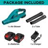 12500 об/мин Аккумуляторный электрический воздуходув 3500 Вт Ручной воздуходув для листьев Пылесборник Подметальная машина Садовые инструменты для литий-ионного аккумулятора 388VF