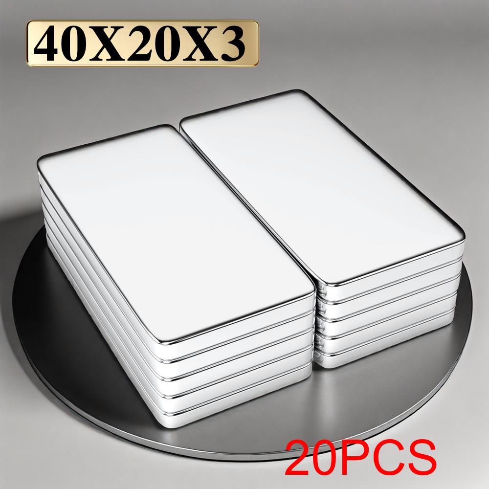 Блок 40x20x3 мм Магниты на холодильник imanes para manualidades для холодильника, офиса, DIY