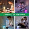 Veilleuse Dinosaure pour enfants,lampe de chevet LED portable et rechargeable pour la chambre des tout-petits