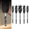 With Hex Shank Auger Drill Bit Four-slot Wood Fast Cut Auger Twist Drill Bit Set  Woodworking