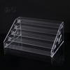 Portable Tabletop Display 5/7 Tier Acrylic Stand with Fences, Perfume Organizer, Nail Polish Organizer Makeup Multifunctional Clear Shelf for