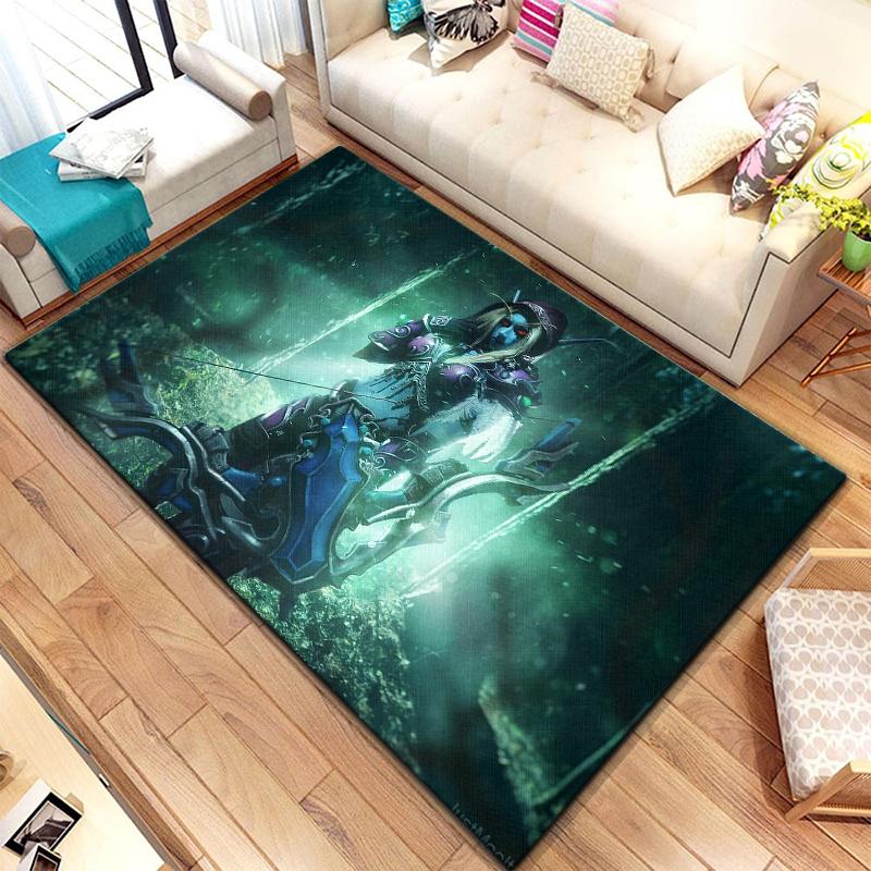 Игровой ковер World of Warcraft для гостиной, коврики для кемпинга, странные вещи, коврик для пикника, противоскользящий коврик для киберспорта, коврик для йоги, подарок для фанатов