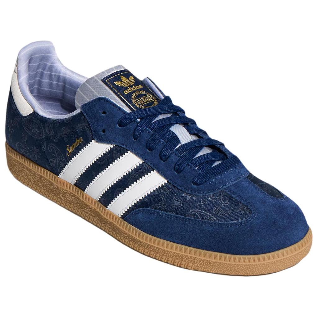 adidas Оригиналы SAMBA OG Немецкие армейские кроссовки Унисекс Синий Белый KZ7551