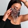Bling Face Cover Fishing Net Masquerade Mask Fashion Rhinestone Mask  Dance Party