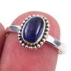 Кольцо из чистого серебра 925 пробы с натуральным кианитом ручной работы, размер 7 b6v83