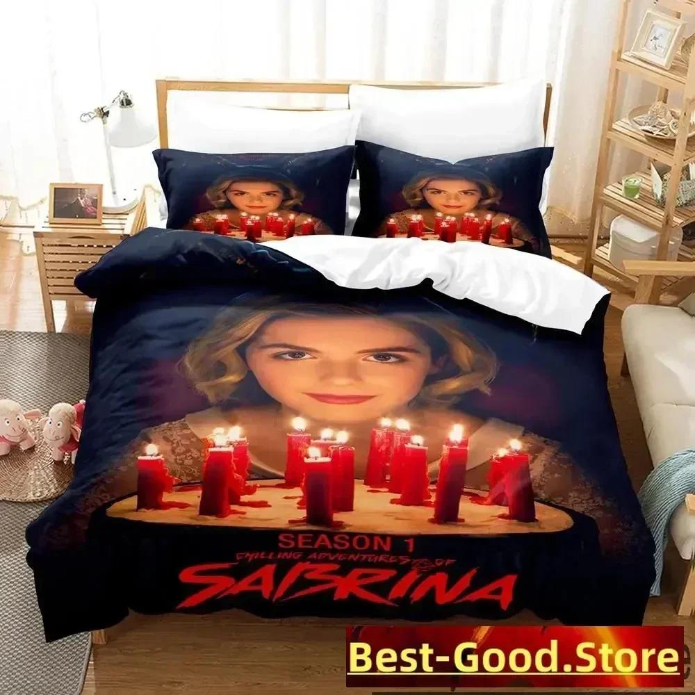 3D Print Movie Chilling Adventures of Sabrina Bedding Set Duvet Cover Sheet Pillowcase Full Queen King Size Comforter Bedroom