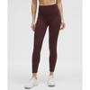 Lululemon Wunder Train High Rise Tight с карманами 25 Goodnight Plum