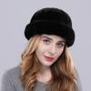 New Arrival Women Genuine Mink Fur Hat Fashion Luxury Handmade 100%Natural Mink Fur Cap Winter Lady Warm Real Fur Hat