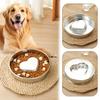 Slow-Eating Dog Bowl Heart-Shaped Ridge Anti-Slip Design Bloating Prevention Dog Dish Pet Digestion Aid Bowl