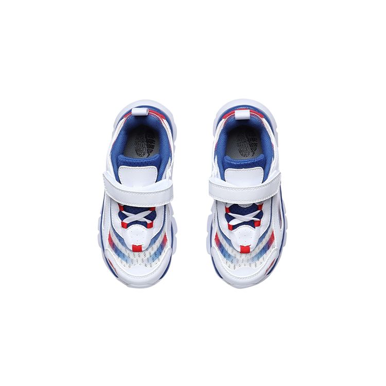 Li Ning Kids Aurora Skywalker Non-Slip Shock Absorbing Wear-Resistant Breathable Sports Casual Shoes Kids Shoes Cyclone-Blue YKNR104-61