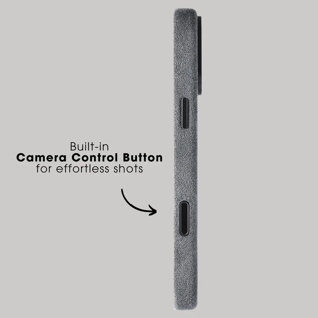 100% Alcantara Case for IPhone 17 Pro Max Luxury Cover with MagSafe Camera Shooting Button Magnetic Cases for IPhone17 Pro Max