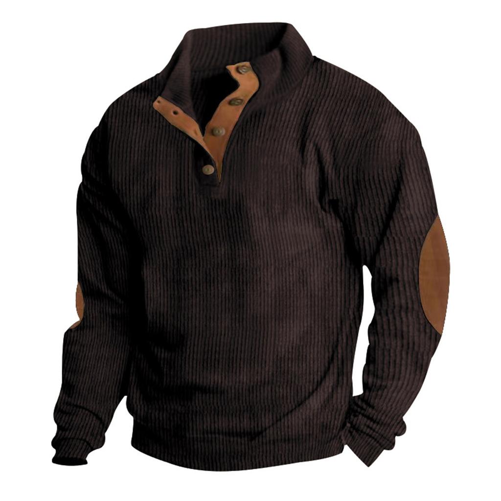 Spring And  Men's Standing Collar Sweatshirt Is Outdoor Casual Sweaters Tops
