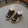 Boys Casual Sport Shoes Winter Warm Britain Style Girls Casual Shoes Double Hook & Loop Children Fashion Leather Shoes 2024 New