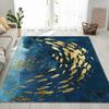 3D ковер в скандинавском стиле для спальни, гостиной, кухни, коврик для пола, золотой коврик с бабочкой для гостиной, ванной комнаты, противоскользящий коврик