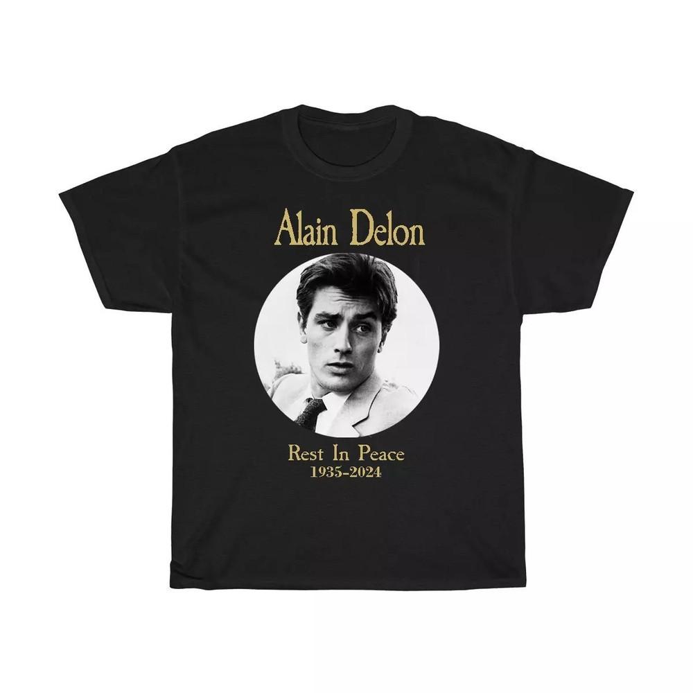 Новая футболка унисекс Alain Delon Rest In Peace Подарок для фанатов S-5XL NW02_188