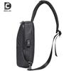 New Men's Trendy Cool Chest Bag Shoulder Messenger Bag USB Charging Men's Bag Youth Sports Small Backpack