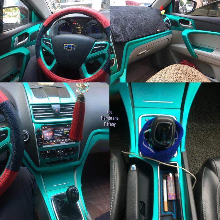 14-16 Emgrand EC7 Наклейка-пленка для интерьера для изменения цвета центральной консоли и рычага переключения передач