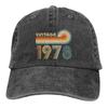 Vintage 1978 Baseball Cap Classic Distressed Washed Snapback Hat for Unisex Women Outdoor Workouts Adjustable Hats Cap