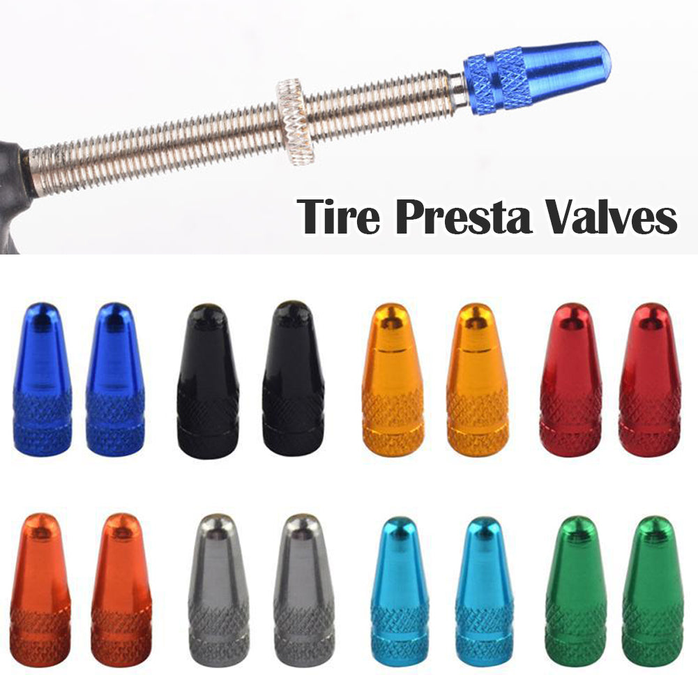 1PC Bicycle Tire Presta Valves Caps Air Valve Caps Aluminium Alloy for Road Bike Tyre Ultralight Cap Designed Valve Covers