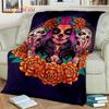 Horror Skull Girl Dead Gothic Undead Female Blanket,Soft Throw Blanket for Home Bedroom Bed Sofa Picnic Travel Cover Blanket Kid