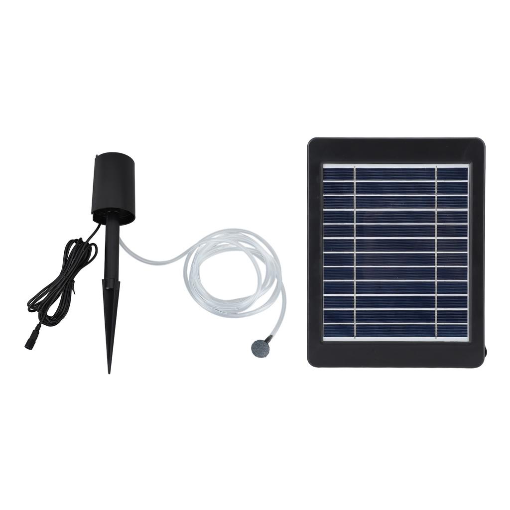 6V 4W Solar Pond Aerator Air Pump Kit IP64 Waterproof 0.8L Per Minute 3 Modes Solar Pond Aerator