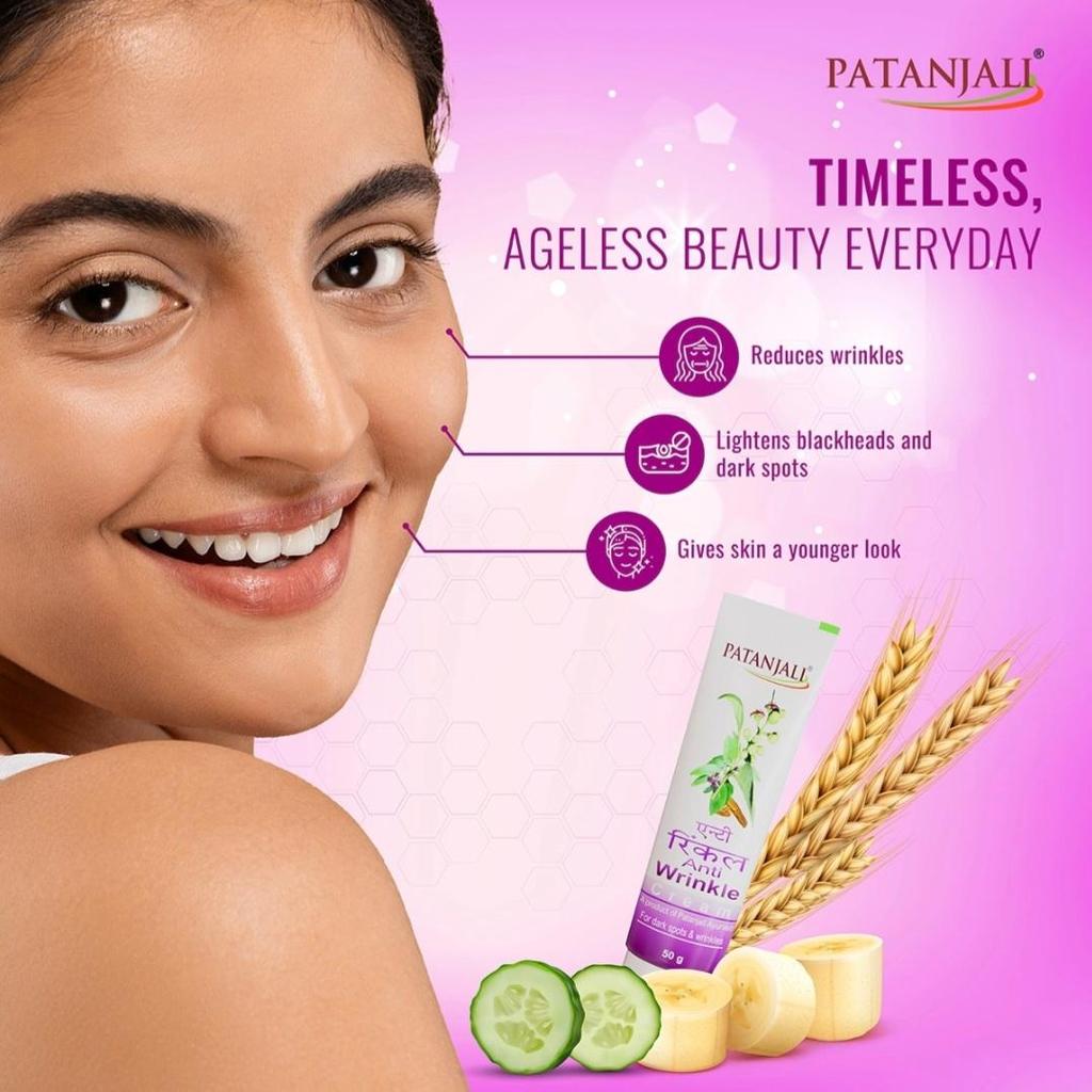 Patanjali Крем против морщин Натуральный уход за кожей